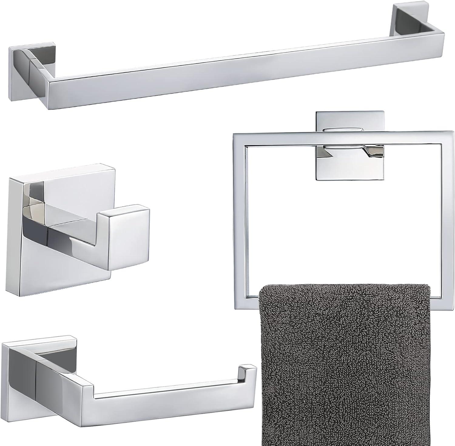 4 Piece Bathroom Hardware Set