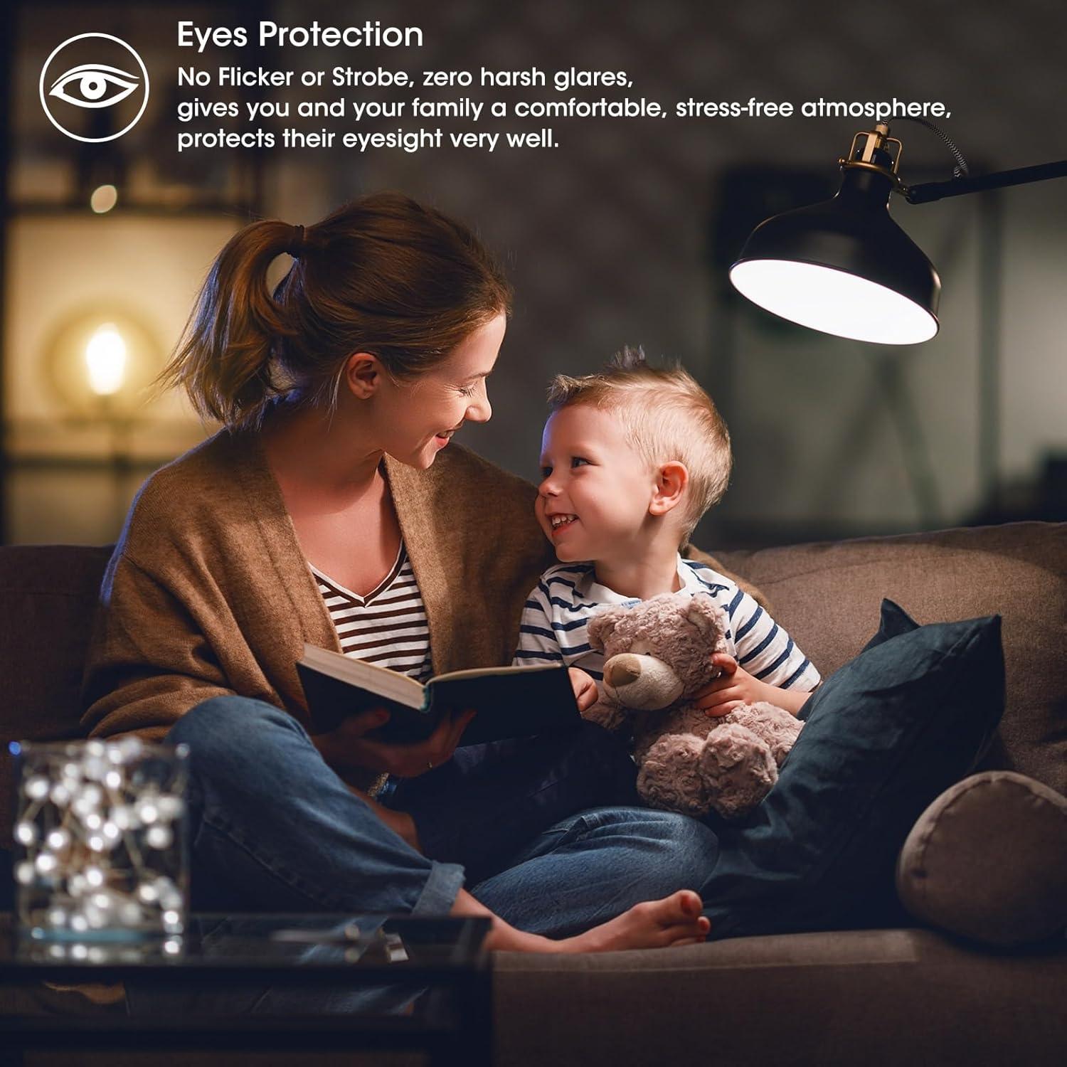 ENERGETIC Vintage LED Edison Light Bulbs, 5000K, 60 Watt Equivalent, ST64 Filament, Tear Drop Antique Decorative Bulbs, E26 Base, UL Listed, 6 Pack