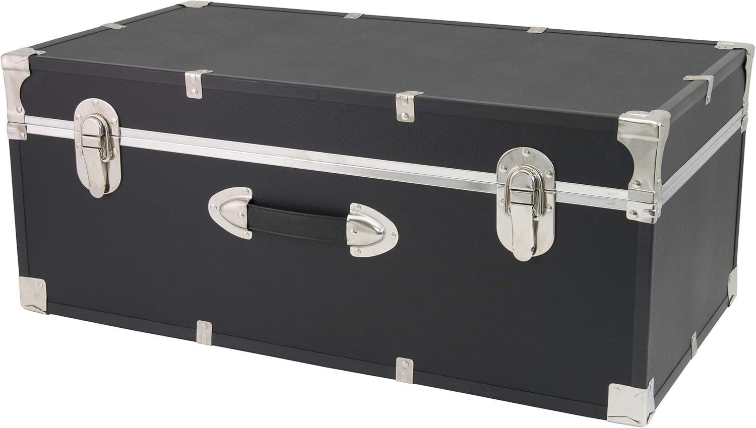 Seward Trunk 30" Storage Trunk, Black