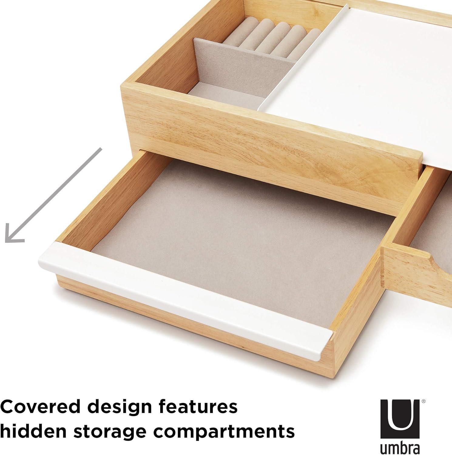 Umbra Stowit White and Neutral Jewelry Box Storage