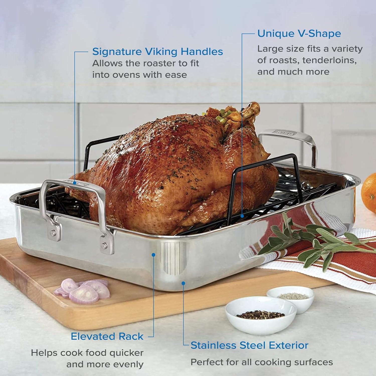 Viking 3-Ply Roasting Pan with Nonstick Rack