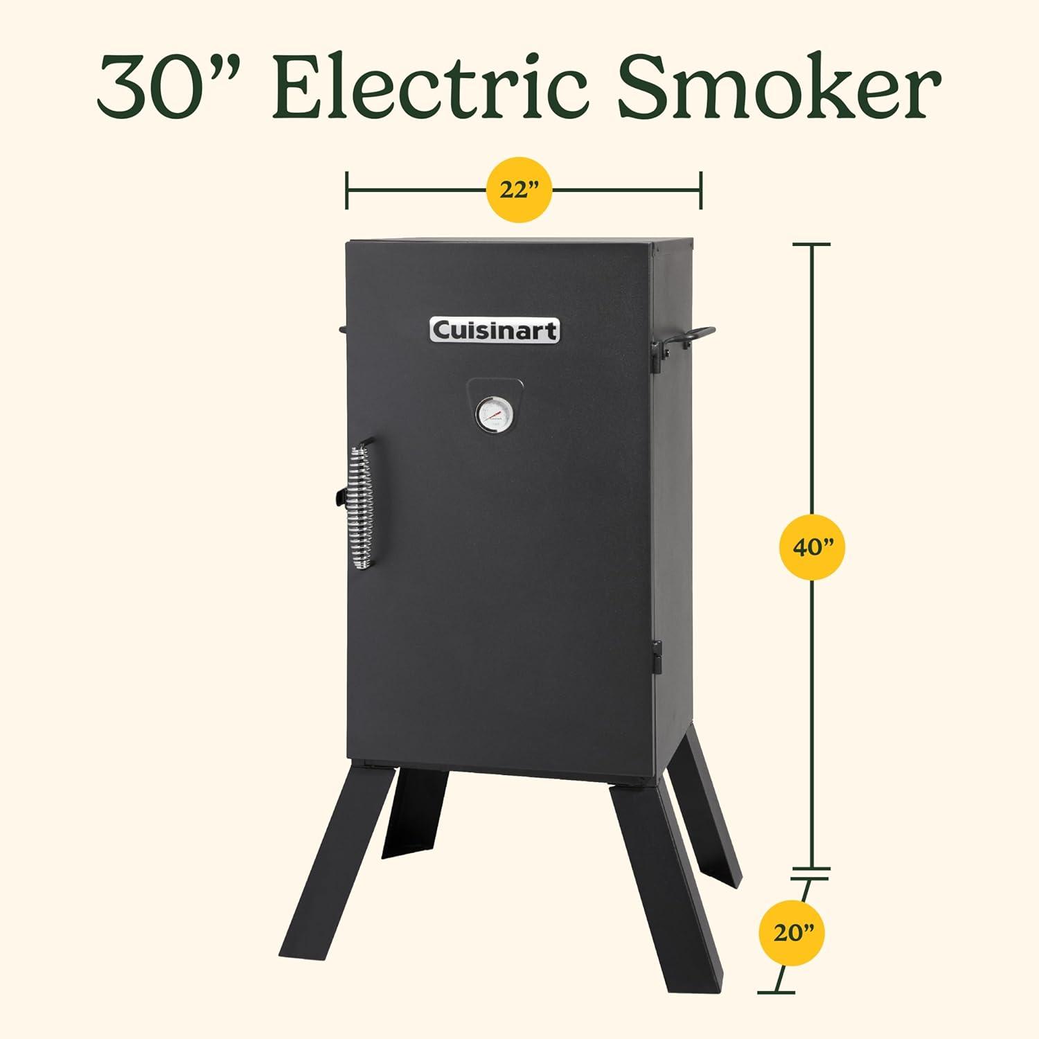 Cuisinart ® 30" Black Vertical Outdoor Electric Smoker