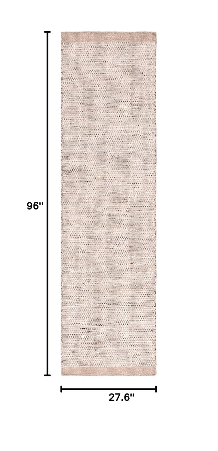 Vermont VRM807 Hand Woven Indoor Runner Rug - Beige/Ivory - 2'3"x8' - Safavieh