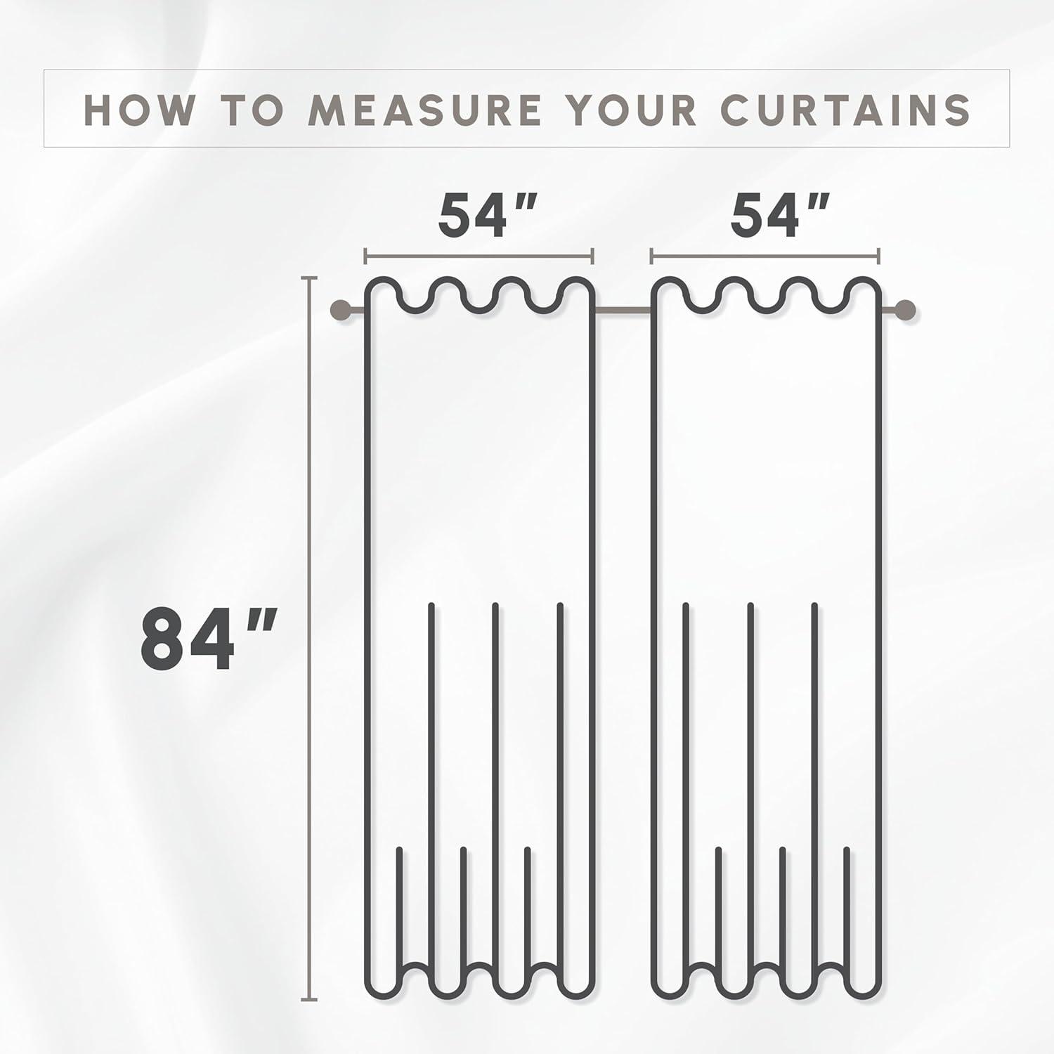 Elegant Comfort Aurora Jacquard Look Curtain Panel Set with Attached Valance 54" X 84 inch (Set of 2), Red