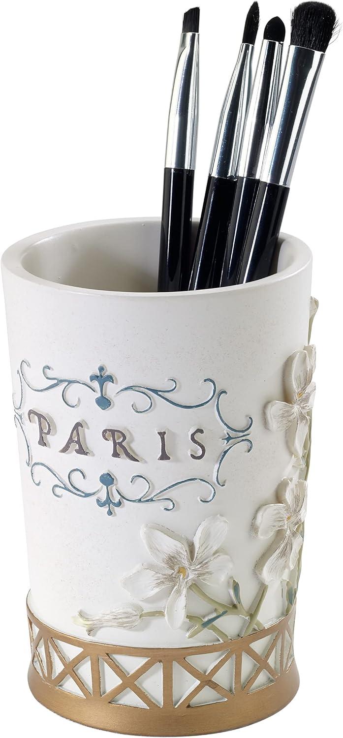 Paris Botanique Off-White and Gold Resin Tumbler