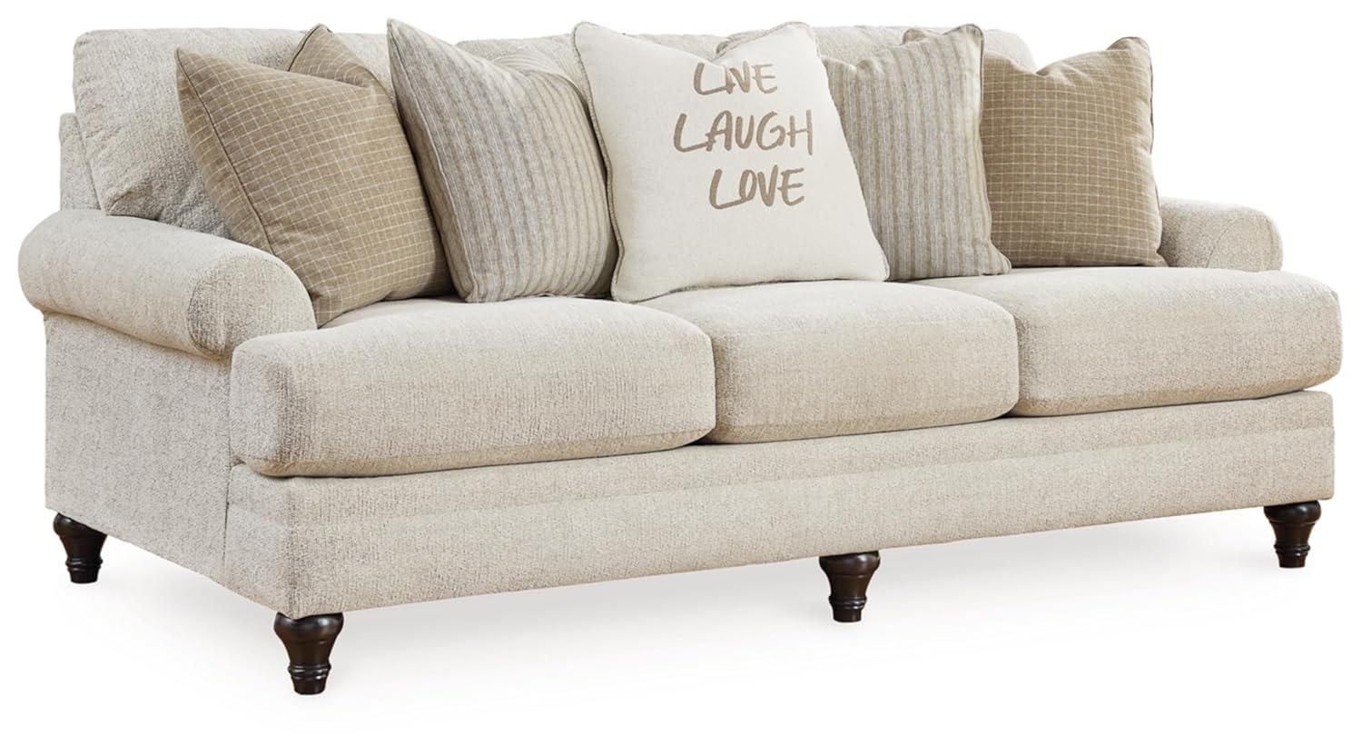 89" Recessed Arm Sofa with Reversible Cushions