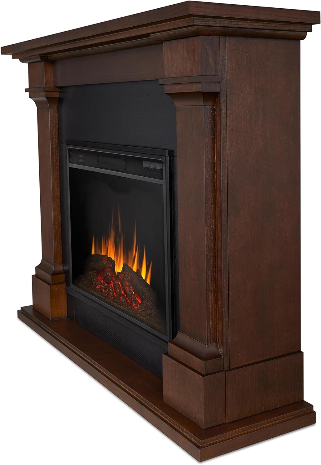 Callaway Chestnut Oak Grand Electric Fireplace with Mantel