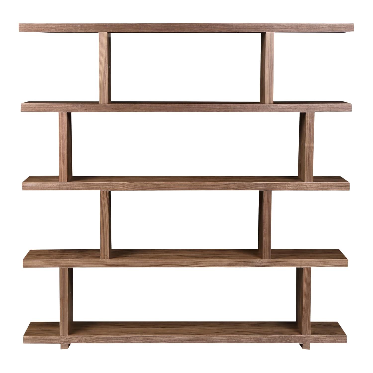 Modern Staggered Bookshelf (63")