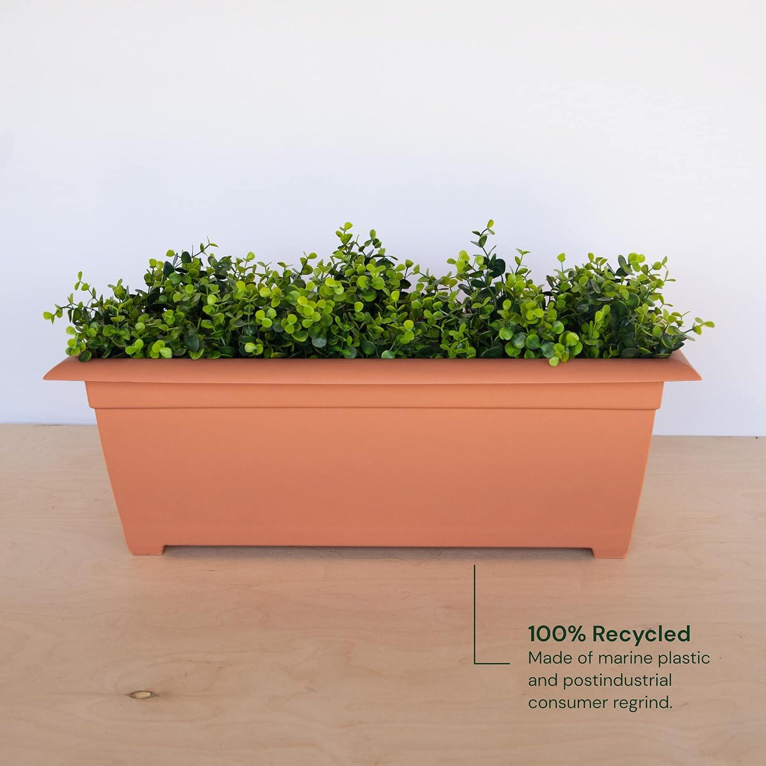 Dayton Recycled Plastic Deck Box Planter