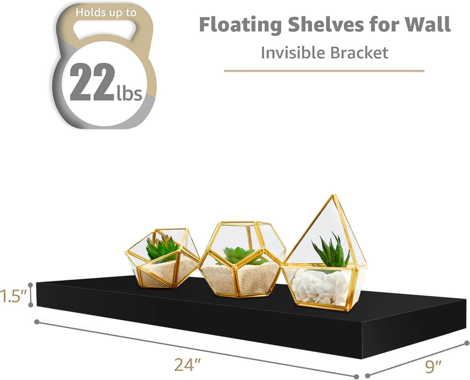 Sorbus Large Wall Mount Floating Shelf