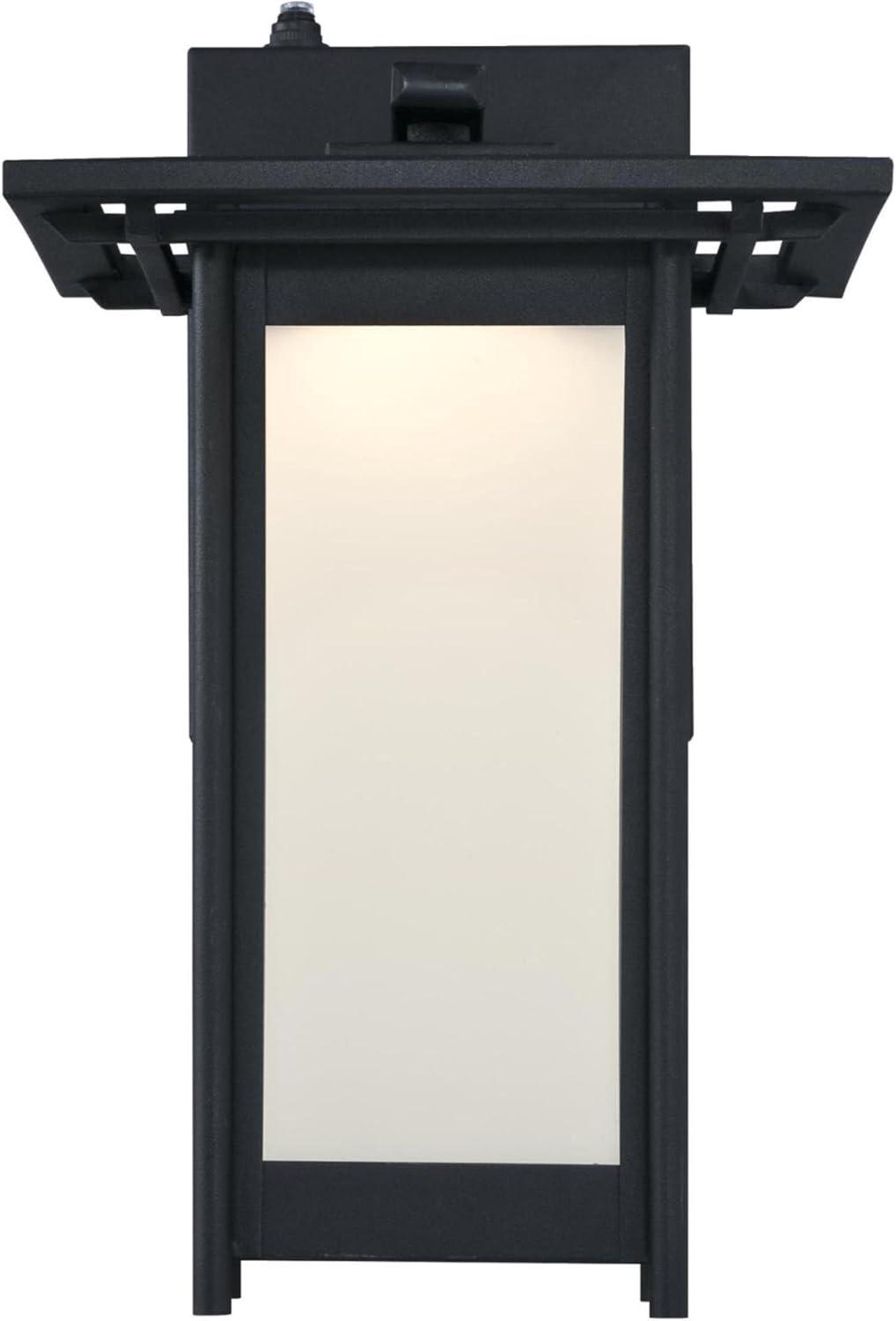 Westinghouse Lighting Westinghouse Clarissa One-Light Outdoor Wall Lantern 12 LED Textured Black Black Painted