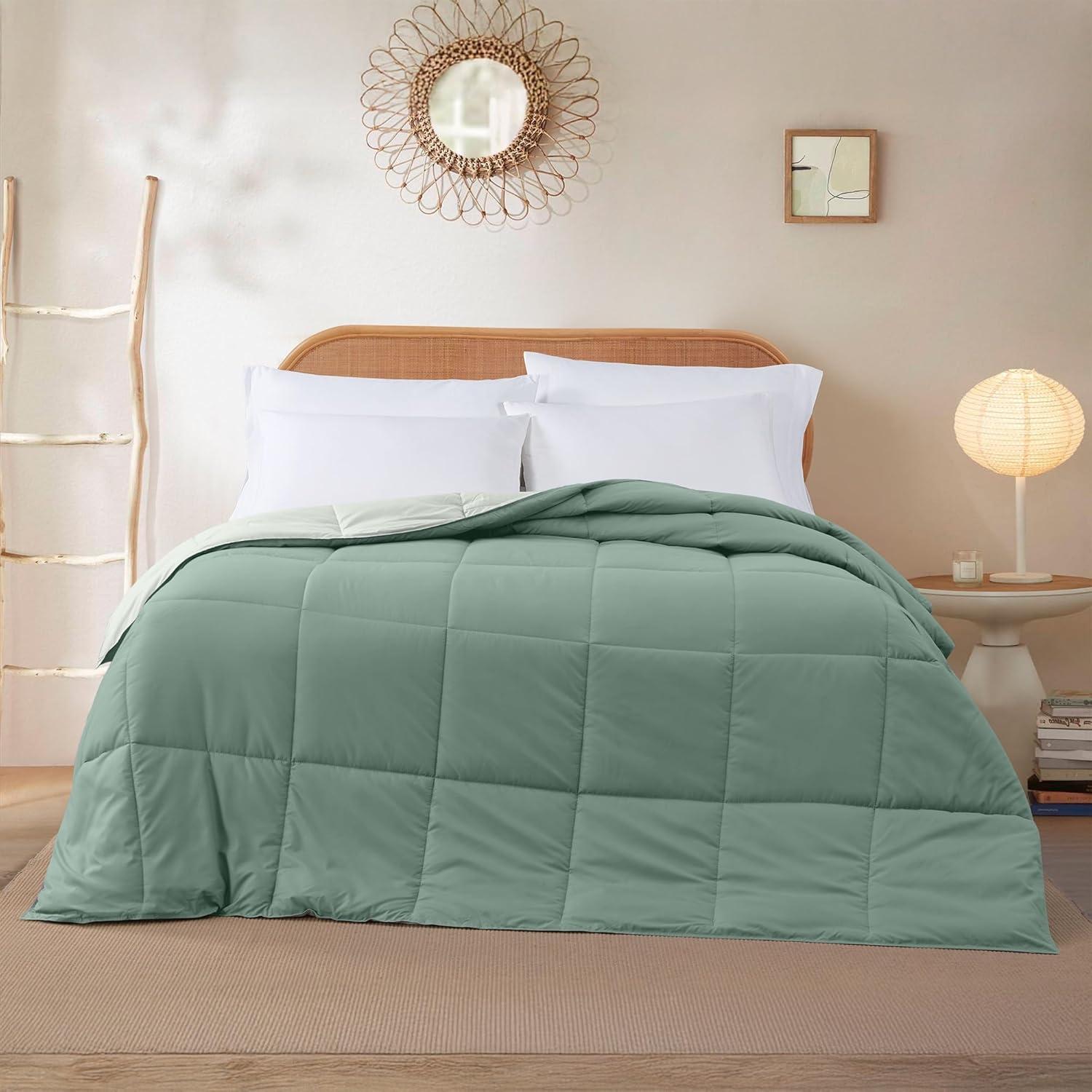 Modern Threads Modern Threads Sanctuary by PCT Down Alternative Microfiber Quilted Reversible Comforter & Duvet Insert - Soft, Comfortable Alternative to Goose Down - Bedding for All Seasons