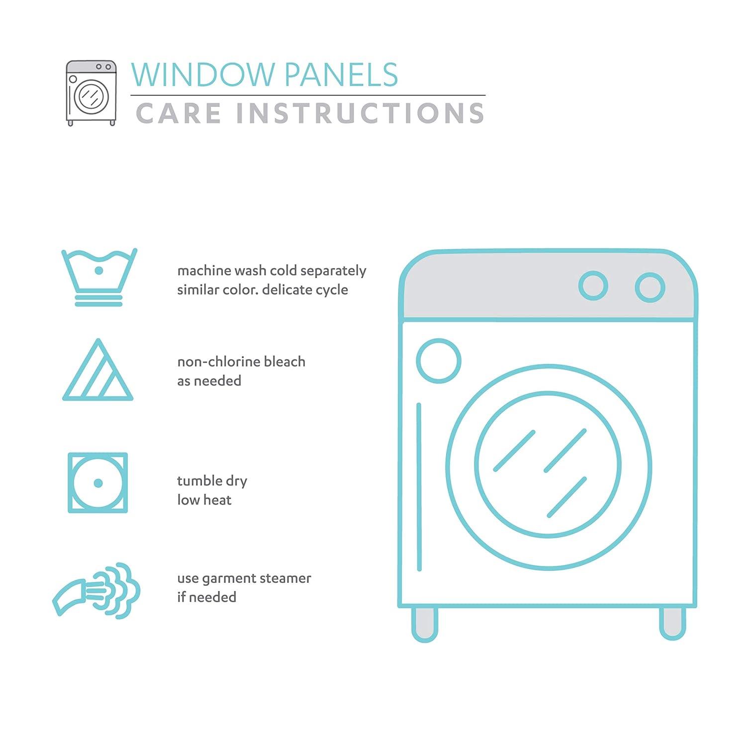 Stripe Medallion Polyester Room Darkening Curtain Pair (Set of 2)