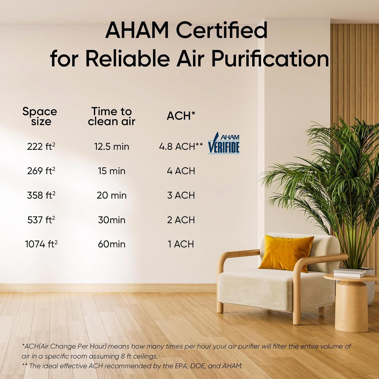 Black HEPA Ionic Odor Absorbing Air Purifier