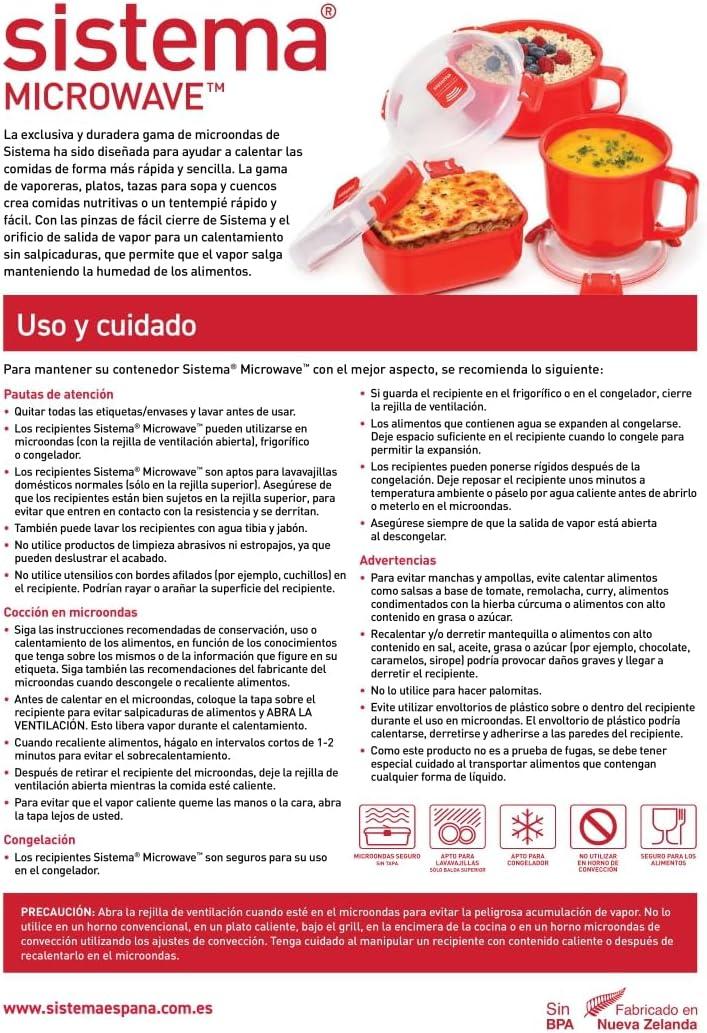 Sistema Microwave Cookware Easy Eggs, Red, 9.16 Oz/271 ml Single Breakfast