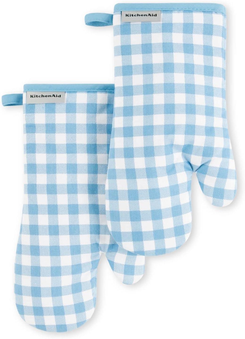 KitchenAid® KitchenAid Gingham Oven Mitt 2-Pack Set, 7" x 13" (Set of 2)