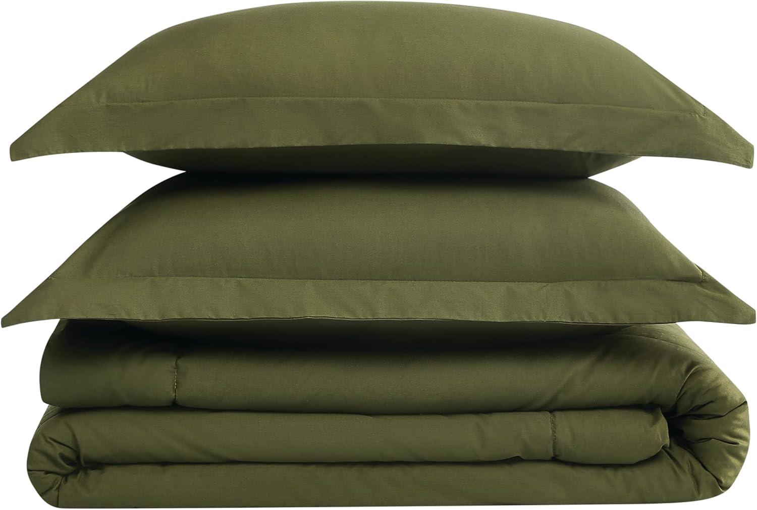 Brooklyn Loom Brooklyn Loom Oversized Cotton Percale King 3 Piece Comforter Set