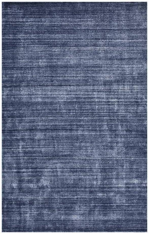 Harbor Denim Stripe Hand-Knotted Wool-Blend 5' x 8' Area Rug