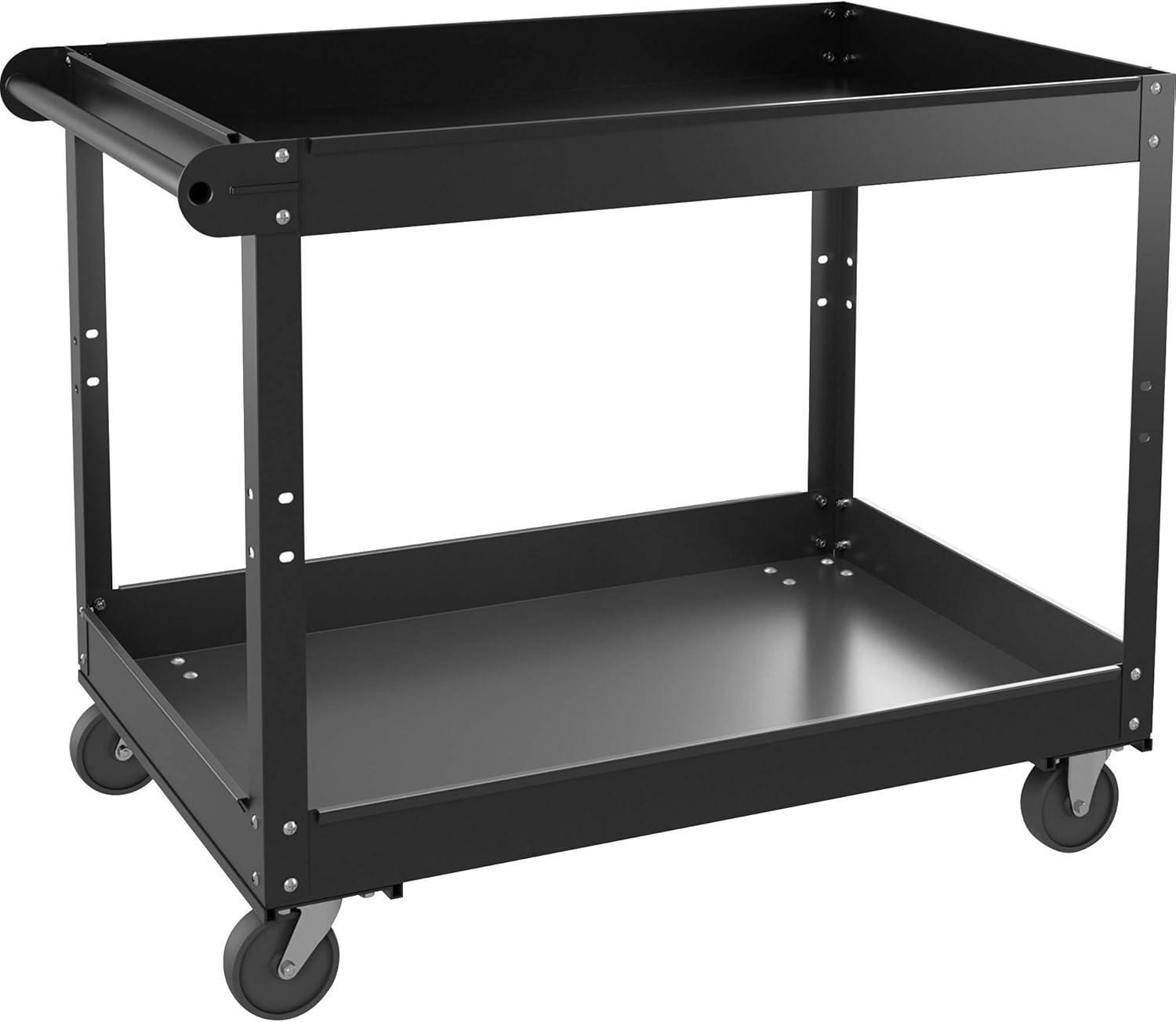Lorell 32'' H x 24'' W Utility Cart with Wheels