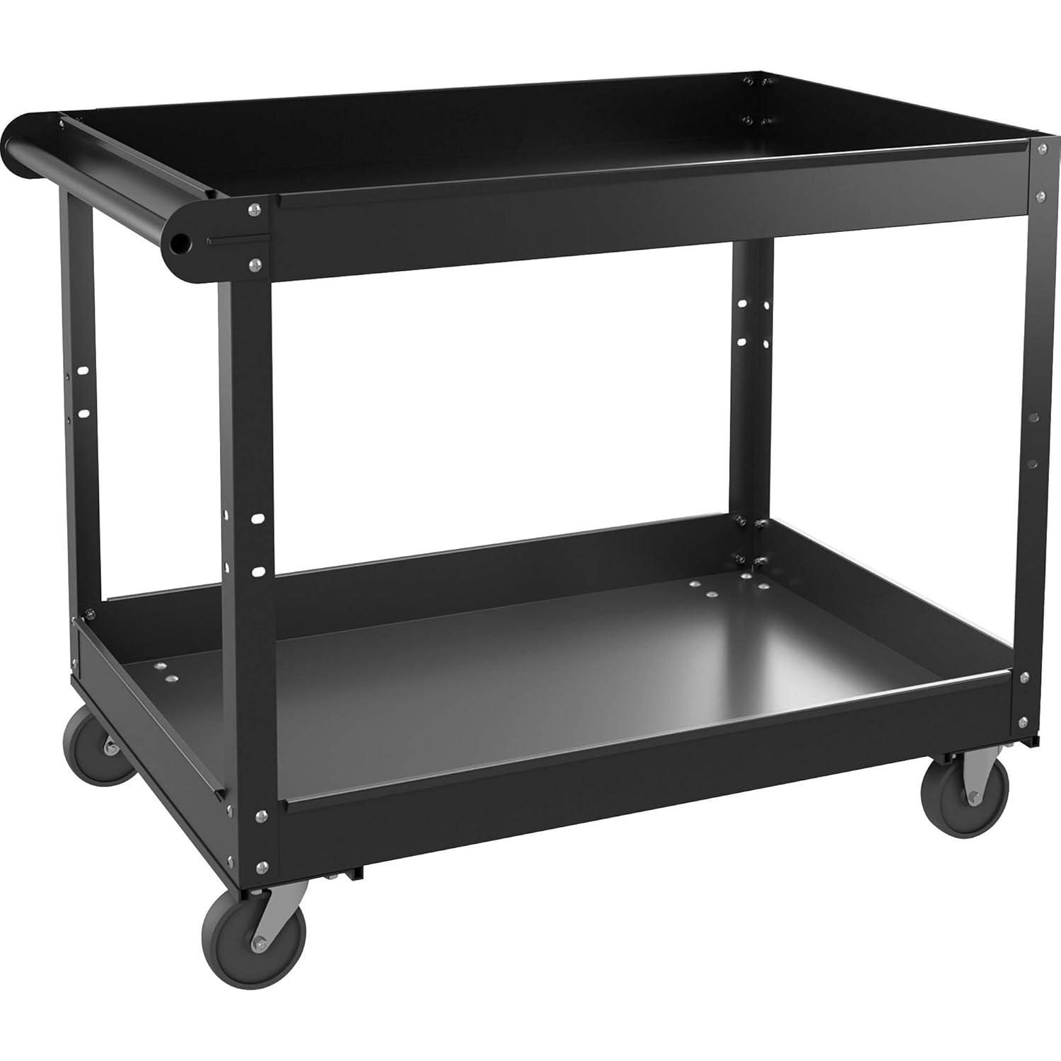 Lorell 32'' H x 24'' W Utility Cart with Wheels