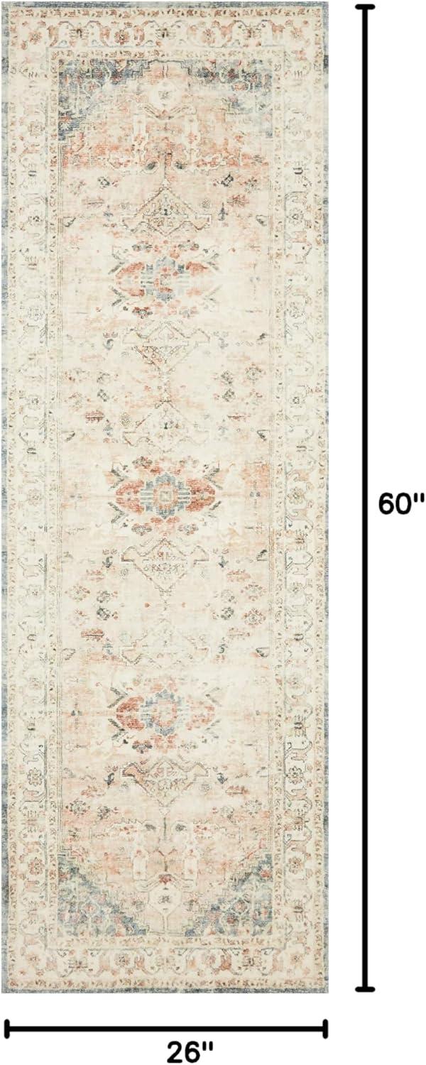 Loloi II Rosette Oriental Clay / Ivory Area Rug