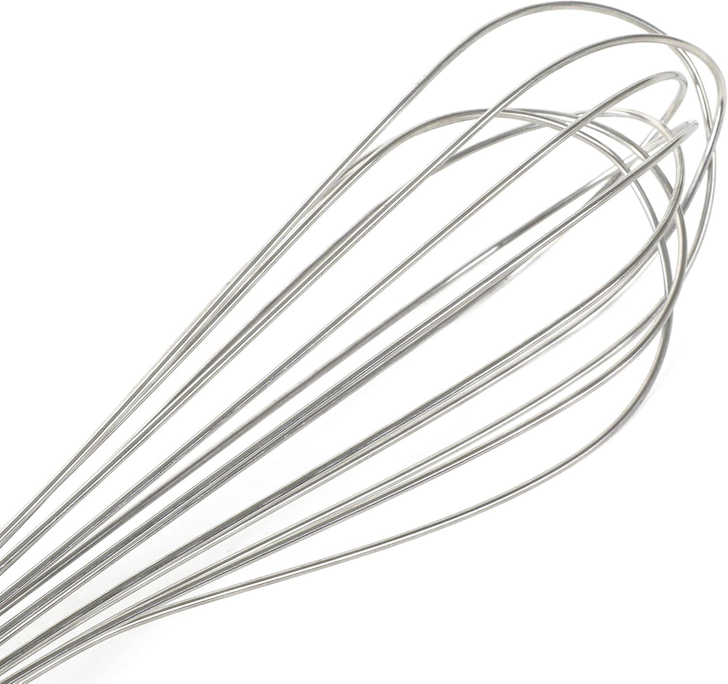 8.5-Inch Stainless Steel Balloon Whisk with Ergonomic Handle