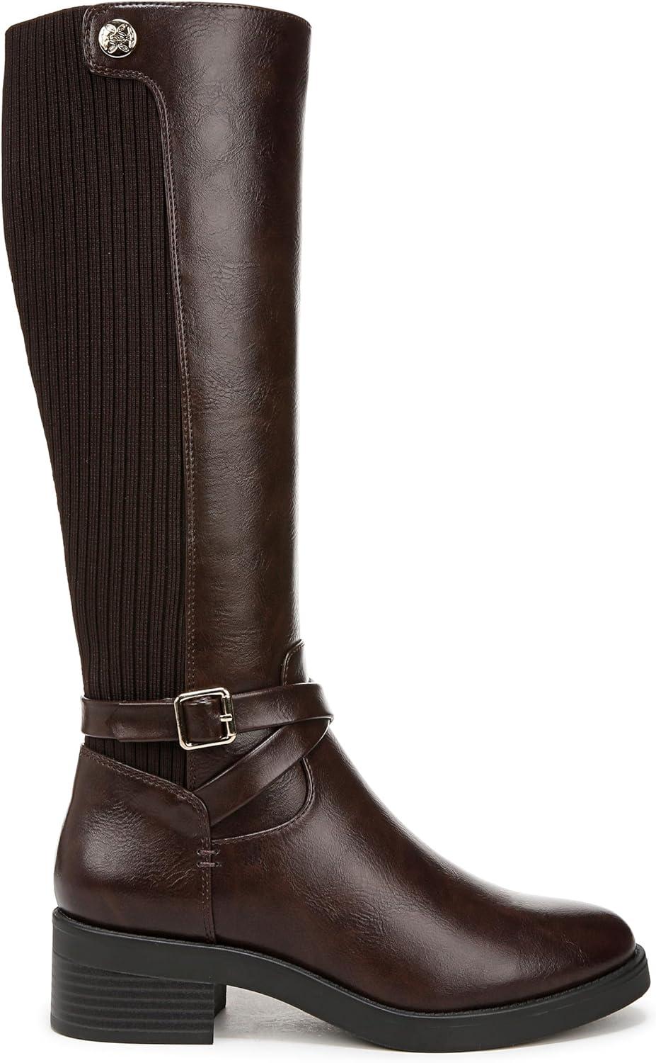 LifeStride Women's Brittany Wide Calf Fashion Boot Dark Brown 9 M