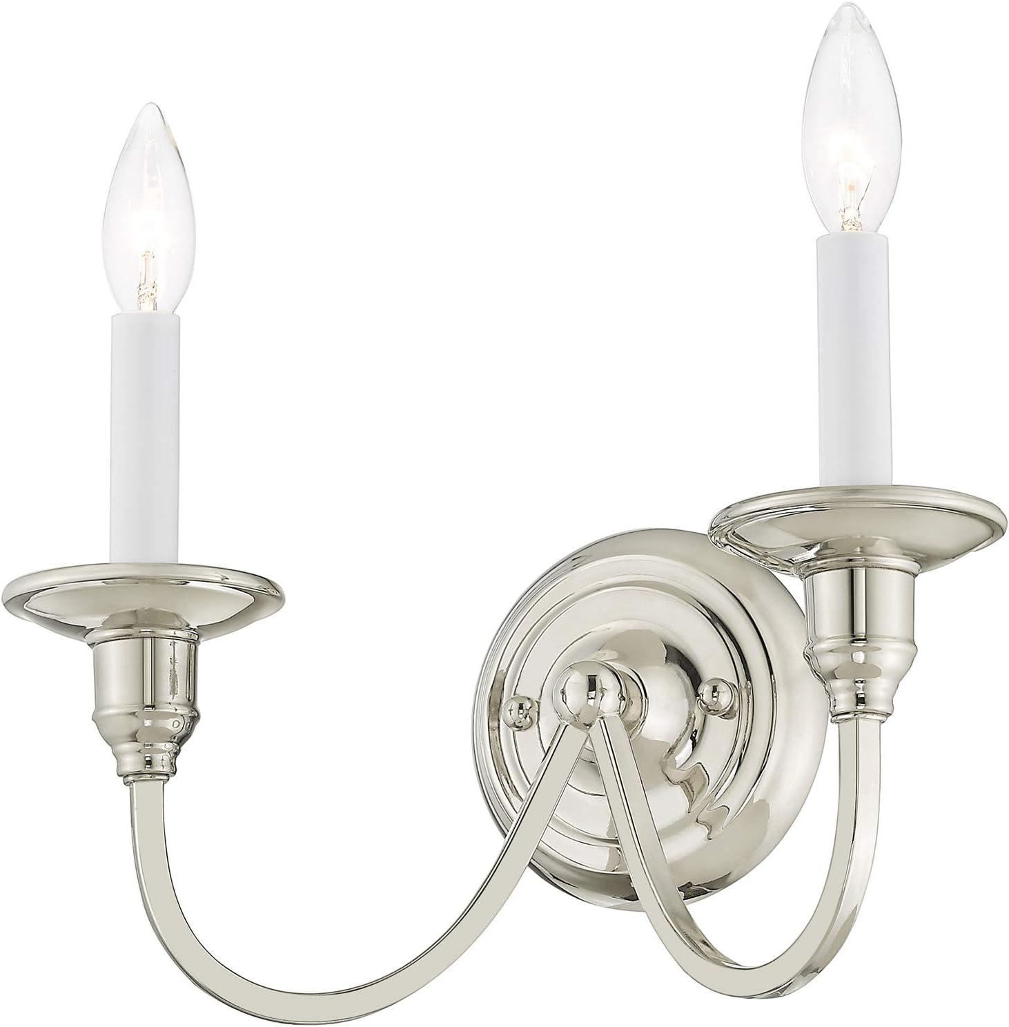 Livex Lighting Cranford 2 - Light Wall Light in  Polished Nickel