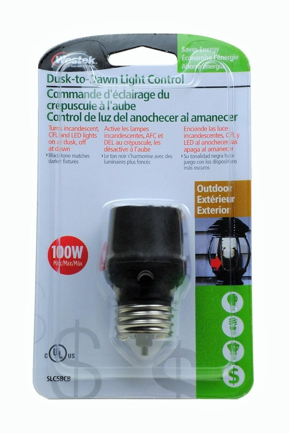 Westek Dusk To Dawn Photocell Lamp Control BRZ LIGHT SOCKET, Each