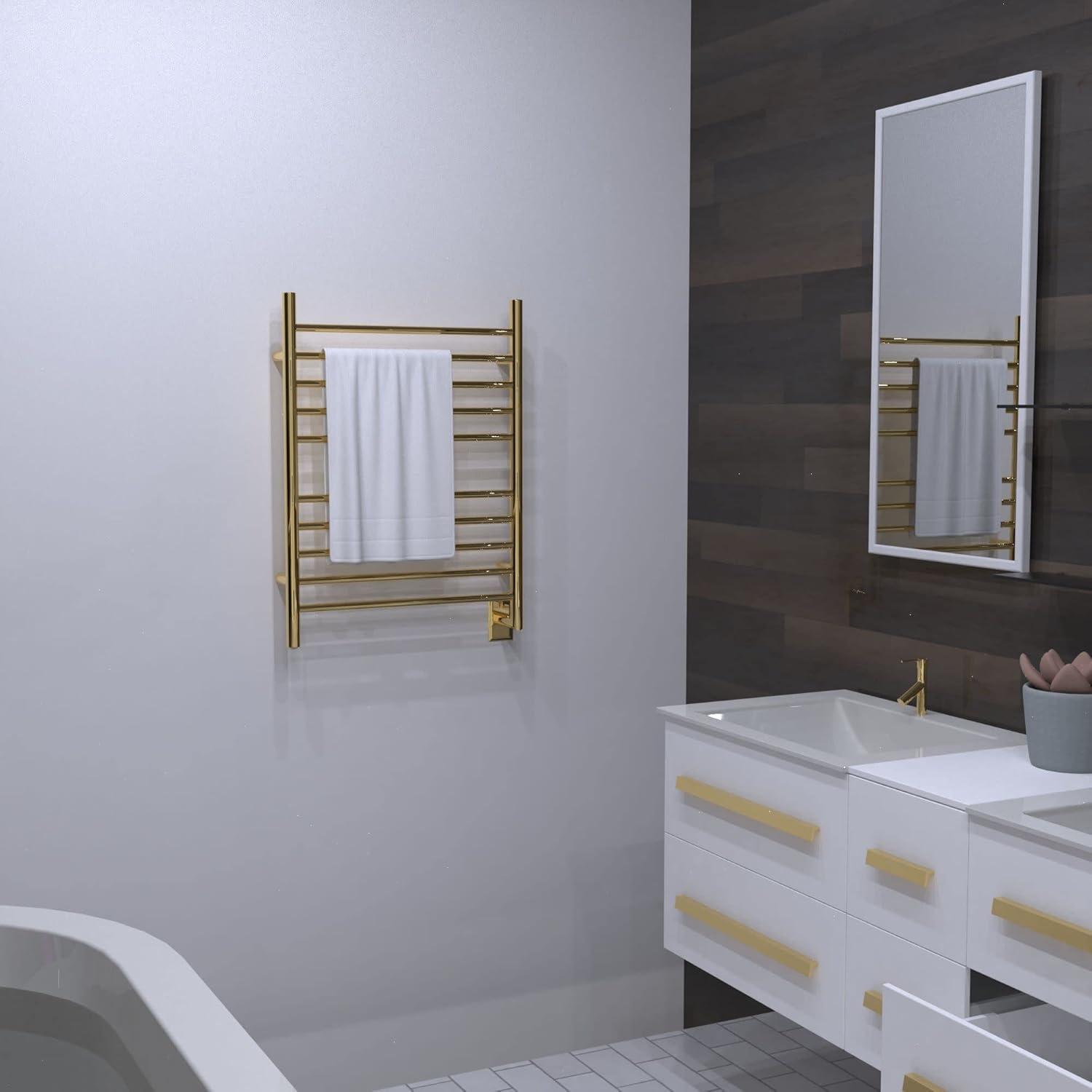 Wall Mount Electric Towel Warmer plug in or hardwired combo unit