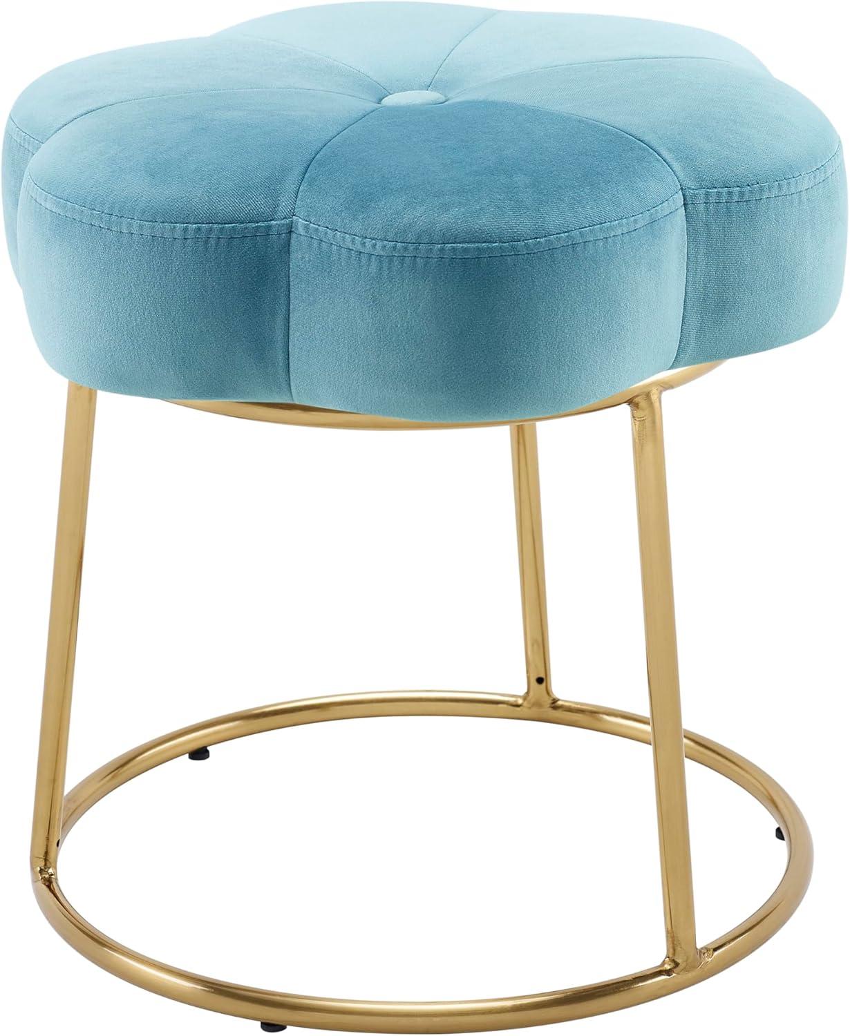Ciara Flower Cushioned Vanity Stool