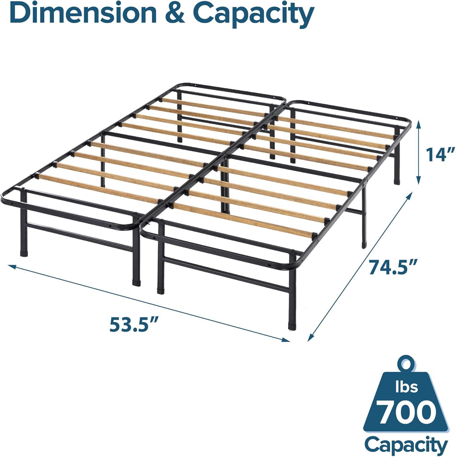 SmartBase 14 inch Essential Mattress Foundation with Rayon from Bamboo Slats