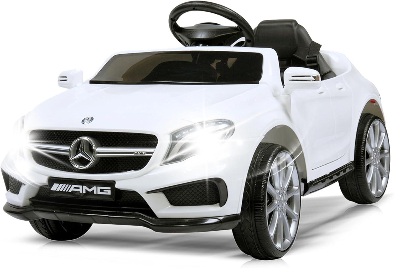 White 6-Volt Mercedes Benz Kids Ride-On Car with Remote Control