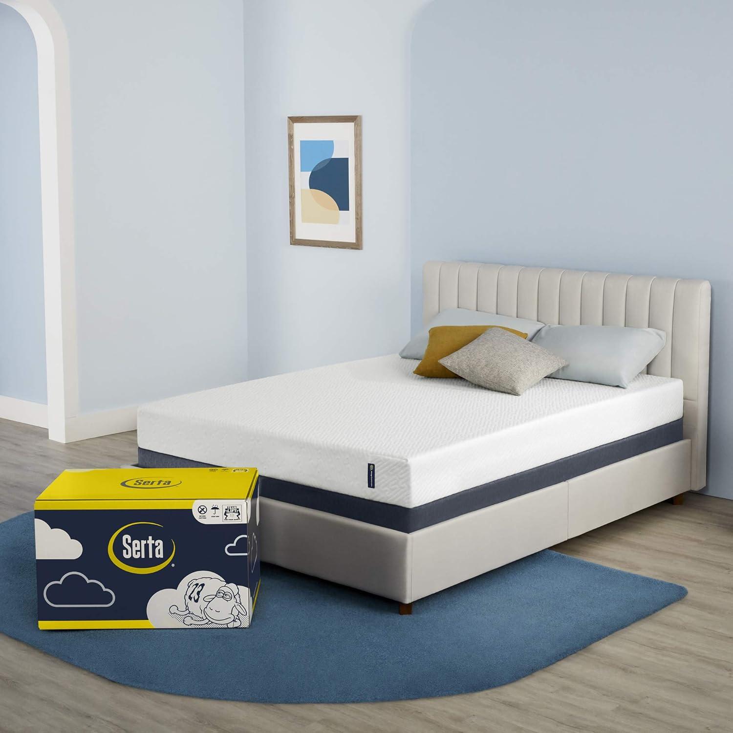 Serta Twin 7" Gel Memory Foam Medium-Firm Mattress - Water Resistant