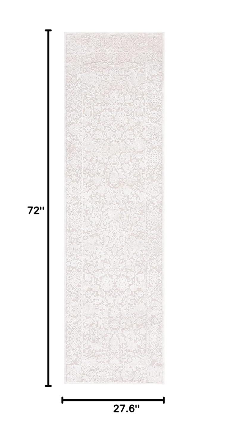 Reflection RFT667 Power Loomed Runner Rug - Creme/Ivory - 2'3"x6' - Safavieh.
