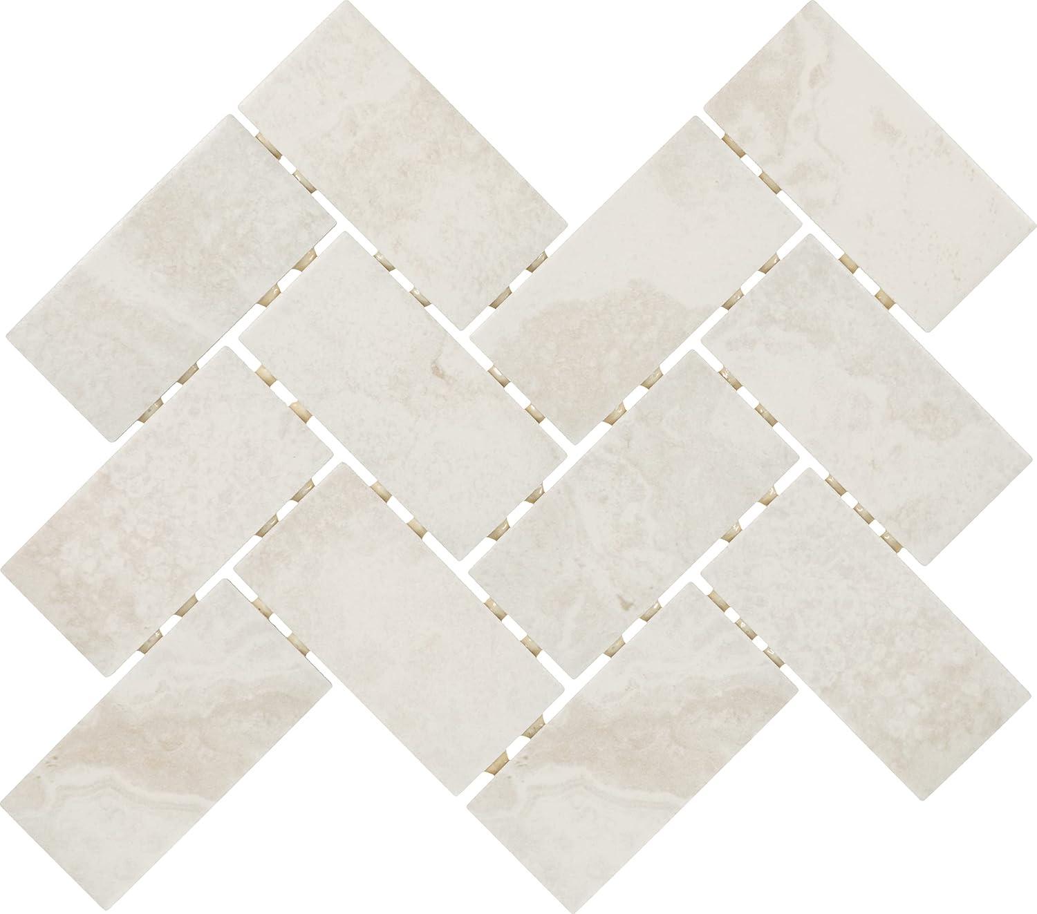 Archaia 2" x 4" Porcelain Chevron Mosaic Tile