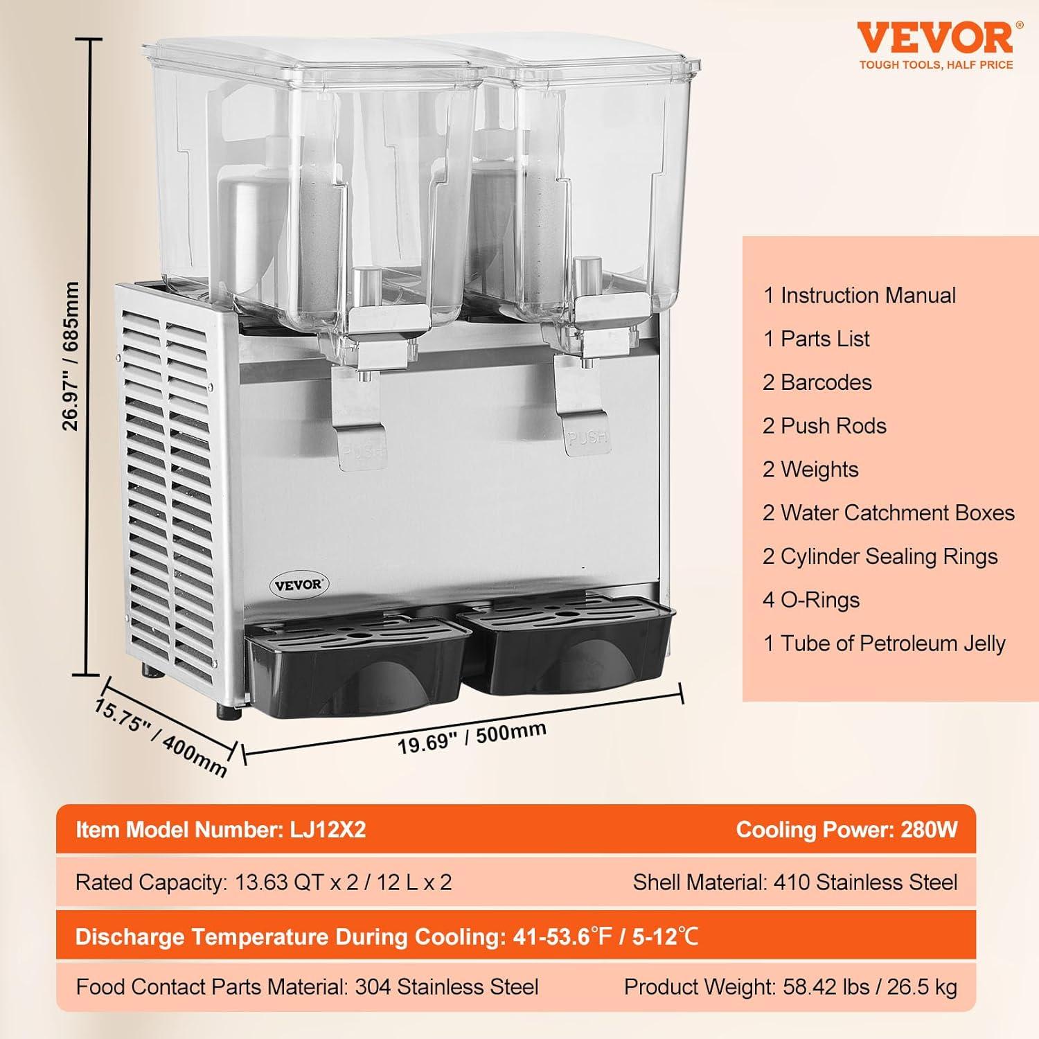 VEVOR VEVOR 20'' W Countertop 0.86 Cubic Feet Beverage Cooler