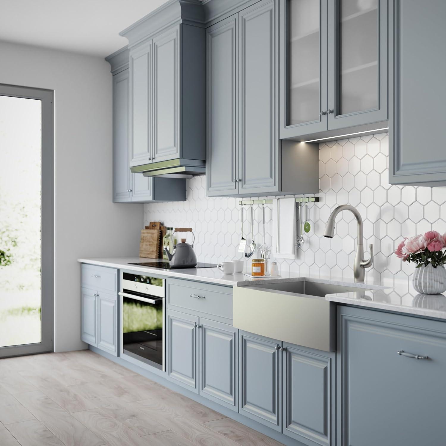 KRAUS Standart Pro Apron Front Farmhouse 16 Gauge Single Bowl Stainless Steel Kitchen Sink