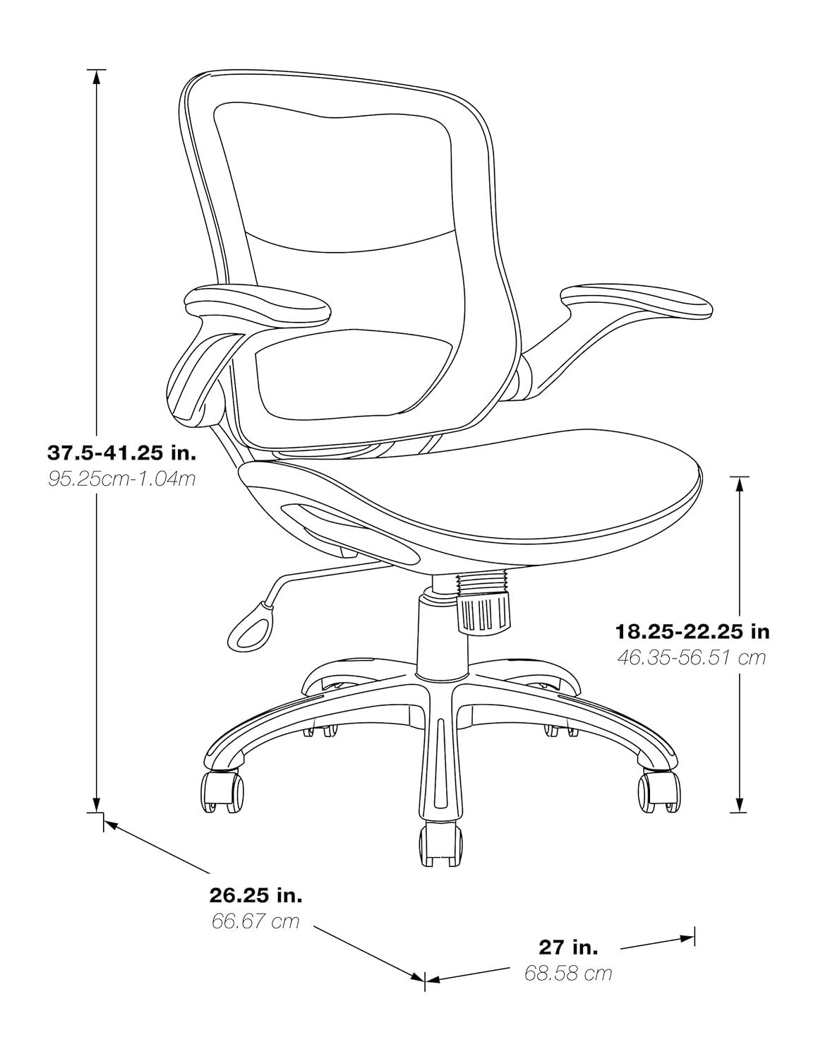 OSP Home Furnishings Mesh Task Chair