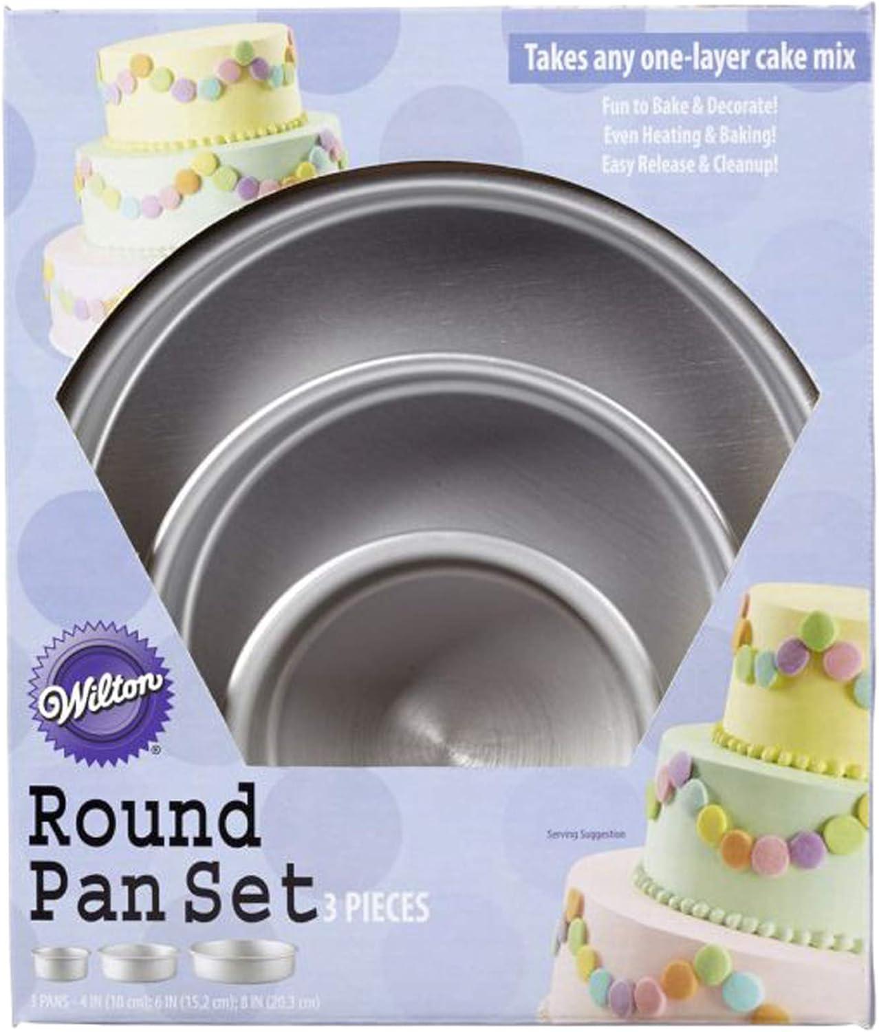 Wilton 3-Piece Round Aluminum Non-Stick Cake Pan Set