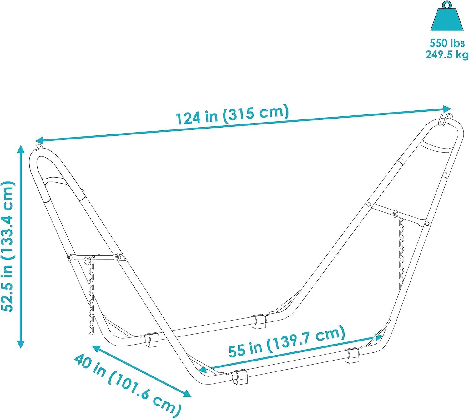 Powder-Coated Steel Multi-Use Universal Hammock Stand