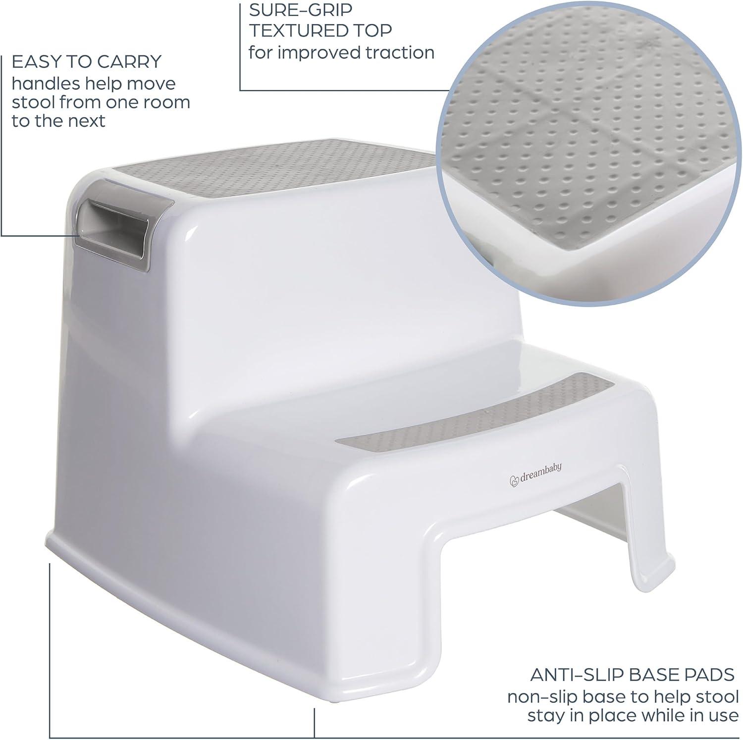 Dreambaby 2-Up Step Stool, Grey