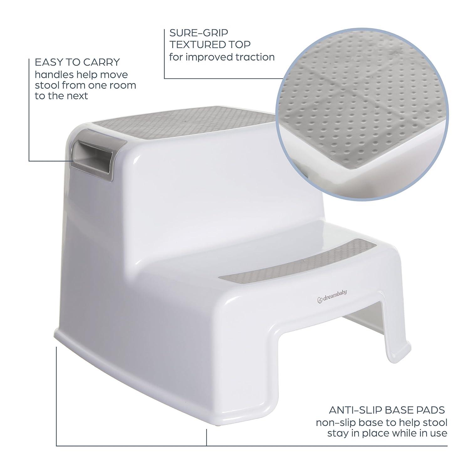 Dreambaby 2-Up Step Stool, Grey