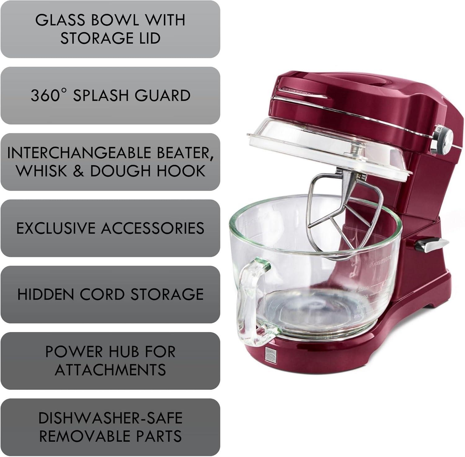 Kenmore KKEOVSMR Kenmore Elite Ovation 5 Qt. Stand Mixer with Pour-In Top, 500W