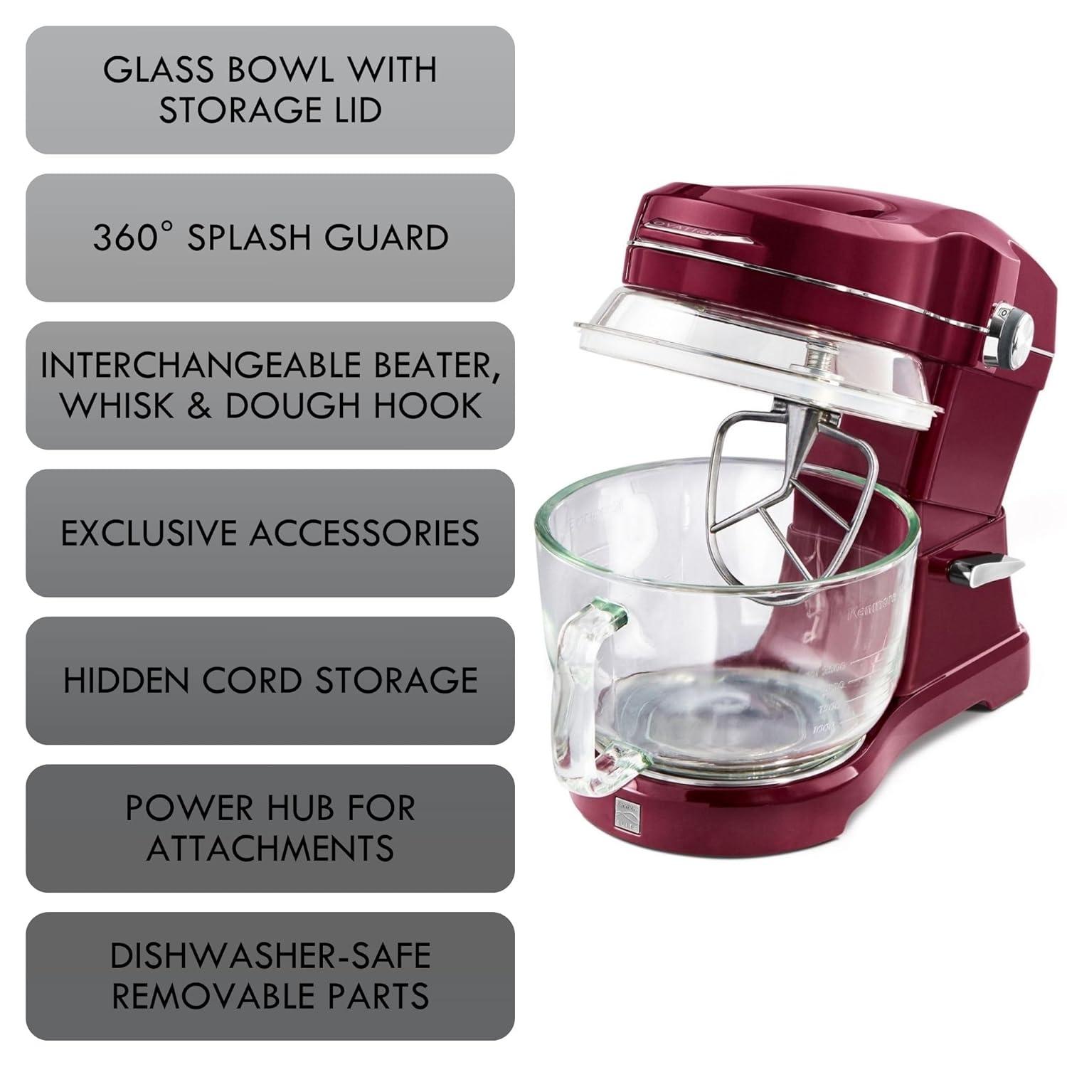 Kenmore KKEOVSMR Kenmore Elite Ovation 5 Qt. Stand Mixer with Pour-In Top, 500W