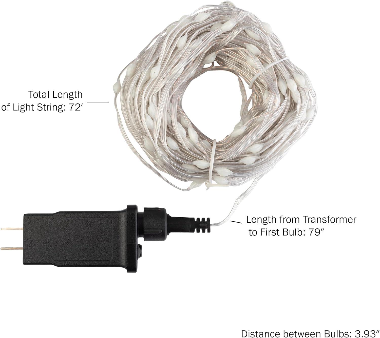 Pure Garden 72ft 200 LED Color Changing Outdoor Rope Lights with Remote