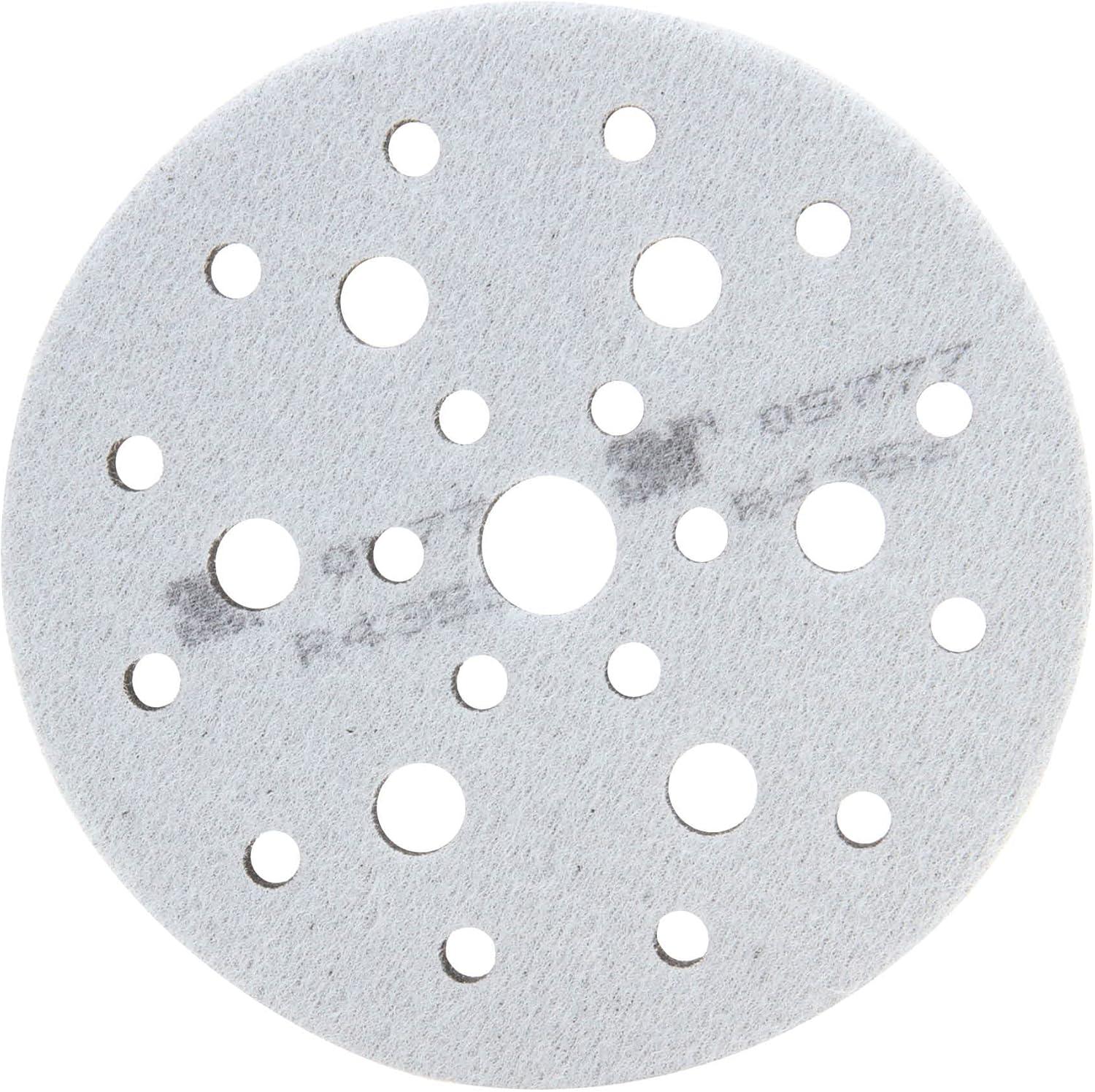 3M Gray Soft Foam Hookit Interface Pad 6" with 25 Holes