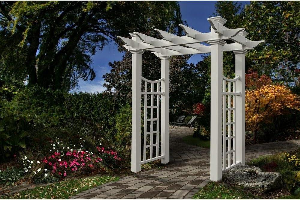 Vita 58'' W x 28'' D Vinyl Arbor in White