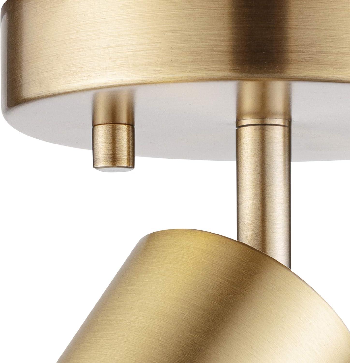 Globe Electric 59765 1-Light Track Lighting Spotlight - Matte Brass