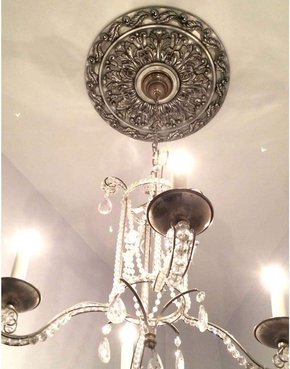 Ekena Millwork CM19SP2 Spring Leaf 19.88" H x 19.88"W x 1.25"D Ceiling Medallion